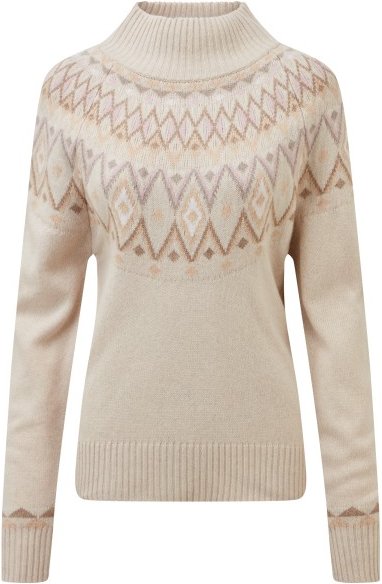 Sherpa - Women's Indu Mock Neck - Pullover Gr XL beige