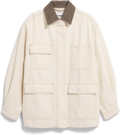 ARMEDANGELS - Women's Workwear Canvas Jacket - Freizeitjacke Gr L weiß/beige