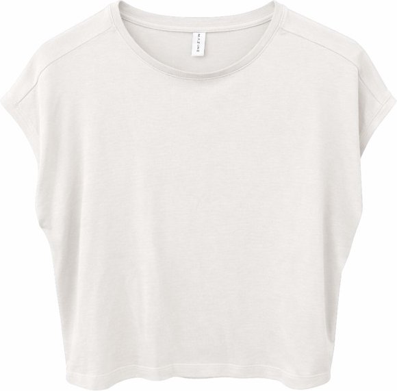 Mazine - Women's Ecovero Viscose Cropped T-Shirt - T-Shirt Gr L weiß