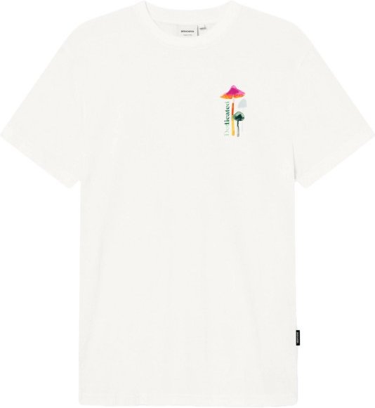 DEDICATED - T-Shirt Stockholm Color Mushrooms - T-Shirt Gr XL weiß