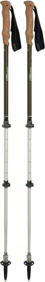 Komperdell - Shockmaster Cork Powerlock - Trekkingstöcke Gr 105-140 cm grün/grau