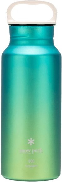 Snow Peak - Titanium Aurora Bottle - Trinkflasche Gr 800 ml türkis/grün