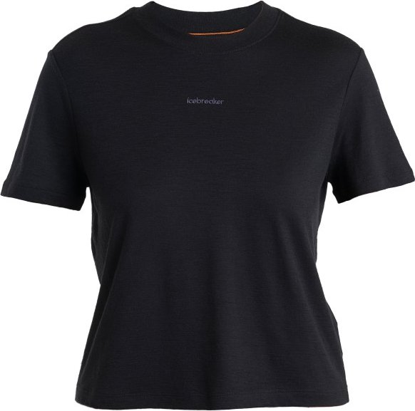 Icebreaker - Women's Merino 150 Tech Lite III S/S Crop Tee - Merinoshirt Gr S schwarz