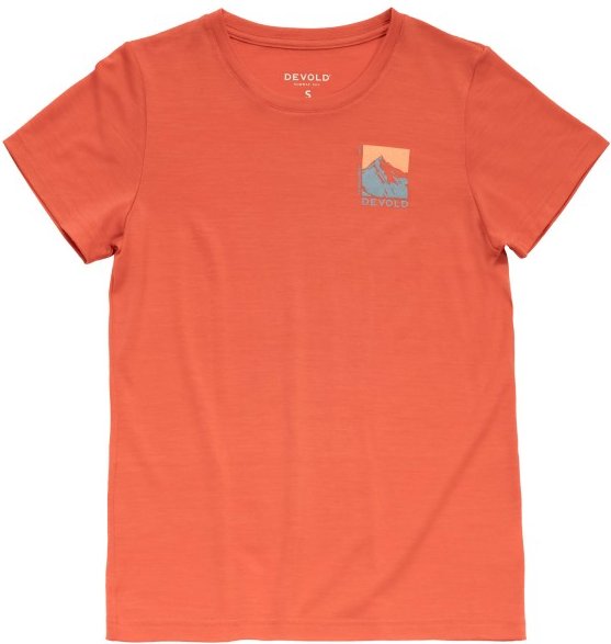 Devold - Women's Classic Summit Tee - Merinoshirt Gr S rot