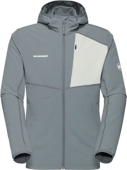 Thumbnail - Mammut - Madris Light Midlayer Hooded Jacket - Fleecejacke Gr L grau