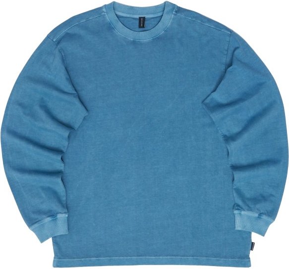 Thumbnail - Mazine - Natural Dye Longsleeve - Longsleeve Gr L blau