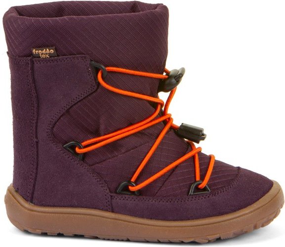 Thumbnail - Froddo - Kid's Barefoot Tex Track Wool - Winterschuhe Gr 32 lila/braun