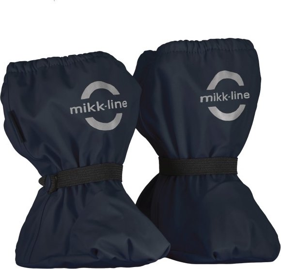 Thumbnail - Mikk-Line - Kid's PU Rain Footies with Fleece - Gamaschen Gr 74 blau