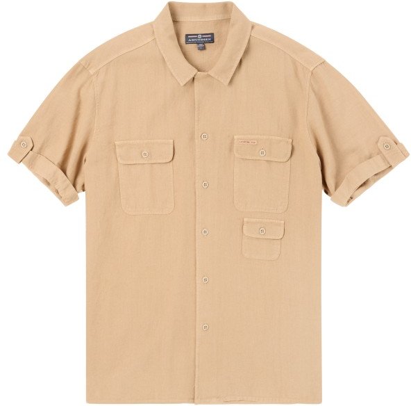 Amundsen Sports - Traveller's Linen S/S - Hemd Gr XXL beige