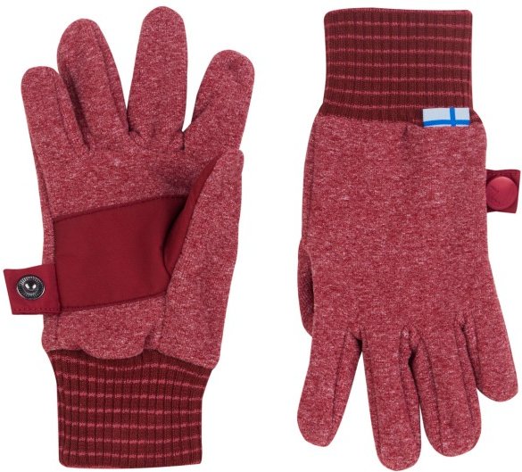 Thumbnail - Finkid - Kid's Sormikas Knit - Handschuhe Gr L rot