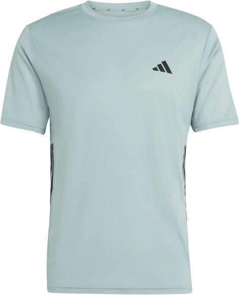 adidas - WE Base 3-Stripes Tee - Funktionsshirt Gr L - Regular grau