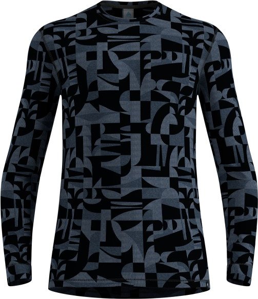 Odlo - Base Layer Top Crew Neck L/S Merino Heritage - Merinounterwäsche Gr XXL schwarz/blau