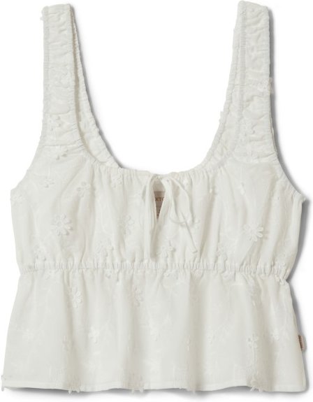 Brixton - Women's The Abigail Tie Top - Top Gr M weiß/grau