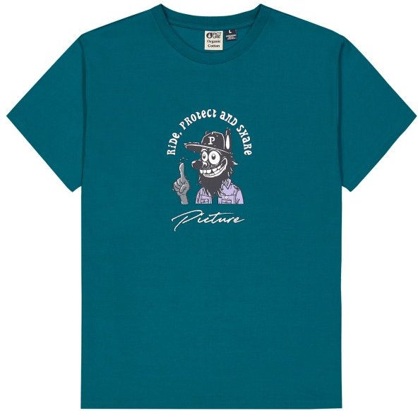 Picture - Wox Tee - T-Shirt Gr L blau