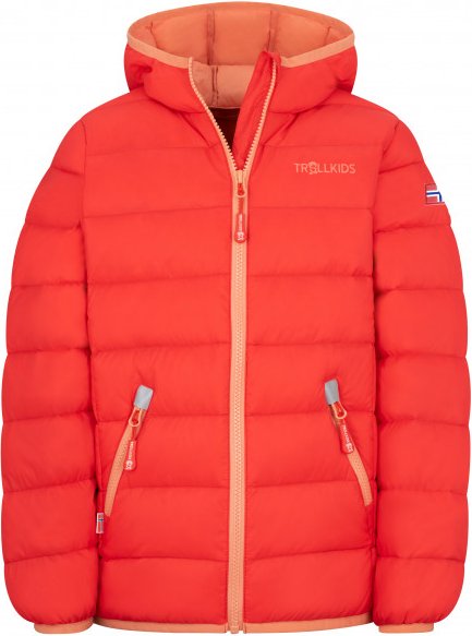 Thumbnail - Trollkids - Kid's Dovrefjell Jacket - Daunenjacke Gr 164 rot