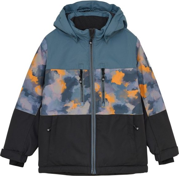 Thumbnail - Color Kids - Kid's Ski Jacket Colorblock 2 Chest Pockets - Skijacke Gr 152 schwarz