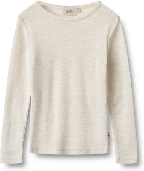 WHEAT - Kid's Wool T-Shirt L/S Alfie - Merinounterwäsche Gr 110 beige
