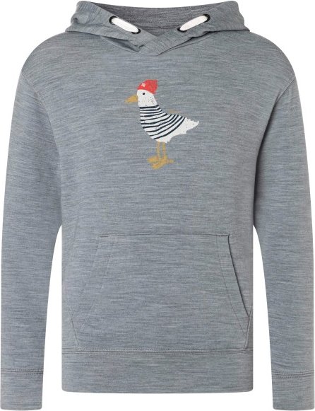 super.natural - Kid's Johnny Hoodie - Hoodie Gr 116 grau