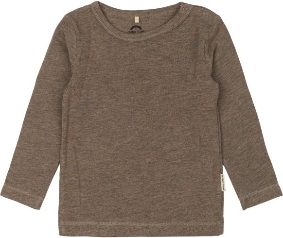 Mikk-Line - Kid's Wool/Bamboo L/S Top - Merinoshirt Gr 68 braun