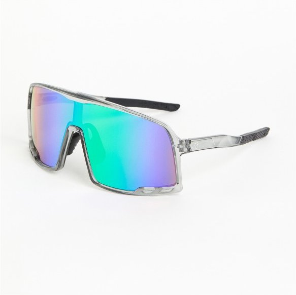 CHPO - Henrik Mirror Polarized Cat. 3 - Fahrradbrille Gr L grau/blau/türkis
