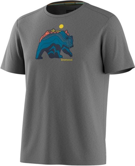 Smartwool - Bear Strata Active Short Sleeve - Merinoshirt Gr S light gray heather