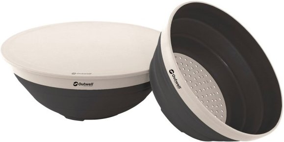 Outwell - Collaps Bowl & Colander Set - Schüssel Gr 3,5 l grau