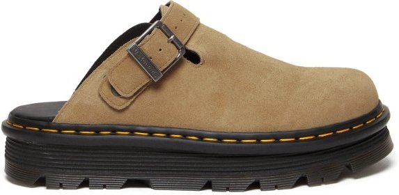 Dr. Martens - Zebzag Mule E H Suede - Sandalen Gr 7 beige/schwarz