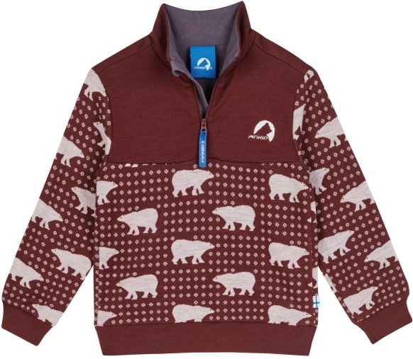 Finkid - Kid's Masi Nordik - Wollpullover Gr 80/90 rot