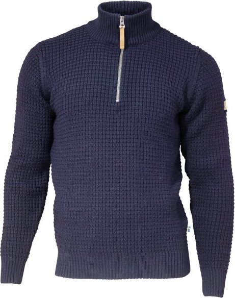 Thumbnail - Ivanhoe of Sweden - Moritz Half Zip - Wollpullover Gr XXL blau