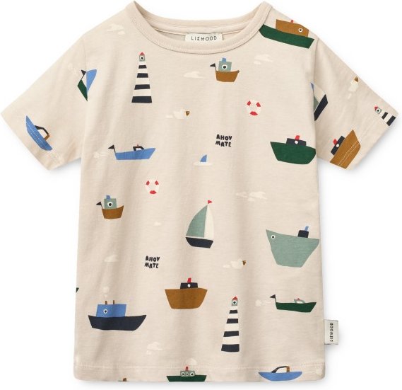 LIEWOOD - Kid's Apia Printed Shortsleeve T-Shirt - T-Shirt Gr 86-92 beige