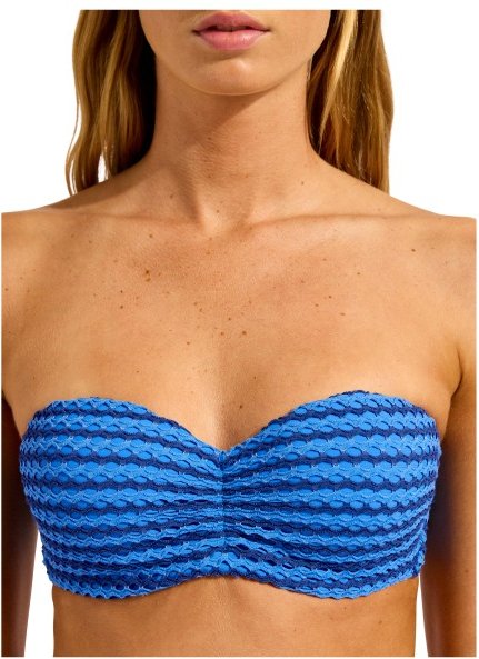 Seafolly - Women's Mesh Effect Bustier Bandeau - Bikini-Top Gr 40 orange