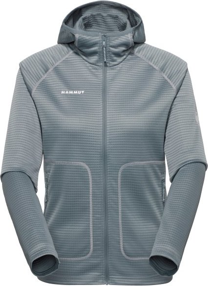 Mammut - Women's Crag ML Hooded Jacket - Fleecejacke Gr XS grau
