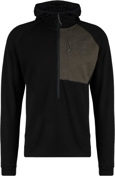 Stoic - Merino260 StadjanSt. 3/4 Zip w. Hood - Merinohoodie Gr XS schwarz