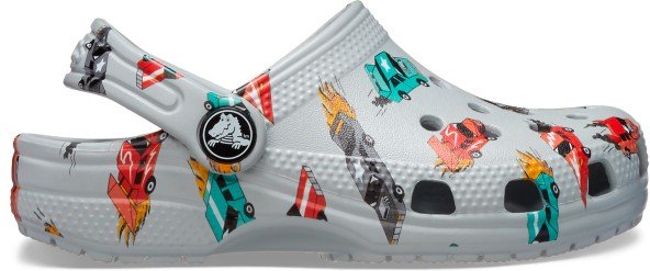 Crocs - Kid's Classic Race Cars Graphic - Sandalen Gr 20-21 grau