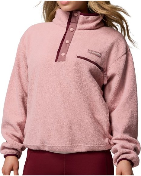 Columbia - Women's Helvetia II Cropped Half Snap Fleece - Fleecepullover Gr XL rosa