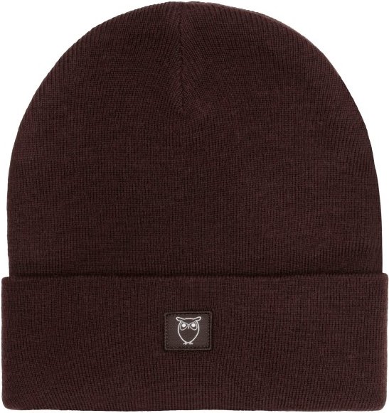Thumbnail - KnowledgeCotton Apparel - Double Layer Fine M. Wool Beanie - Mütze Gr One Size braun