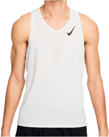 Nike - Dri-Fit ADV Aeroswift Singlet - Laufshirt Gr L weiß