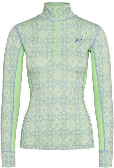 Kari Traa - Women's Rose Half-Zip - Merinounterwäsche Gr L grün