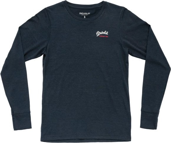 Thumbnail - Devold - Women's Classic Script L/S - Merinoshirt Gr S blau