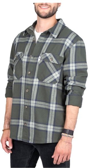NIKIN - Treeplanter Overshirt Check - Hemd Gr M grau