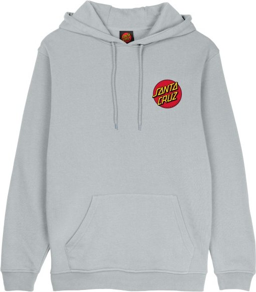 Santa Cruz - Classic Dot Chest Hood - Hoodie Gr XXL grau