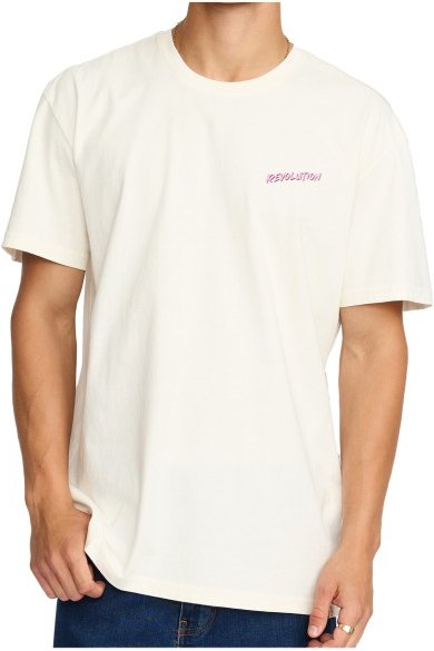 Revolution - Printed T-Shirt Sign - T-Shirt Gr L weiß