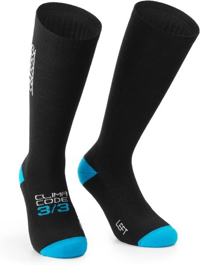 ASSOS - Ultraz Winter FUGU Socks - Radsocken Gr 39-42 schwarz
