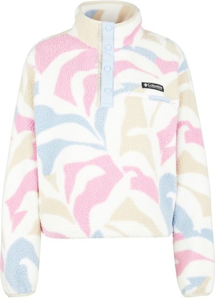 Thumbnail - Columbia - Women's Helvetia II Printed Cropped Half Snap - Fleecepullover Gr M weiß