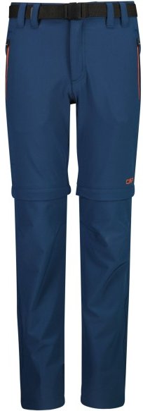 CMP - Boy's Zip Off Pant with Belt - Zip-Off-Hose Gr 128 blau