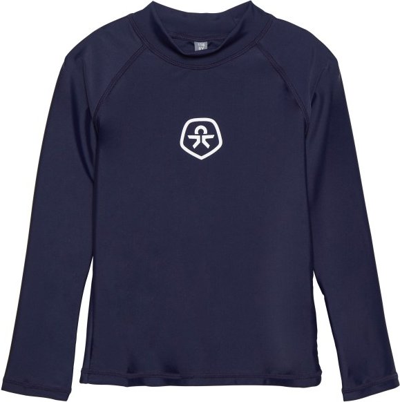 Color Kids - Kid's T-Shirt L/S Solid - Lycra Gr 98 blau