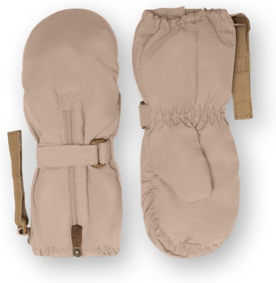 Thumbnail - Mini A Ture - Kid's Matcesar Fleece Lined Mittens - Handschuhe Gr 6-12 Months beige