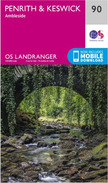 Ordnance Survey - Penrith / Keswick L090 - Wanderkarte Ausgabe 2016