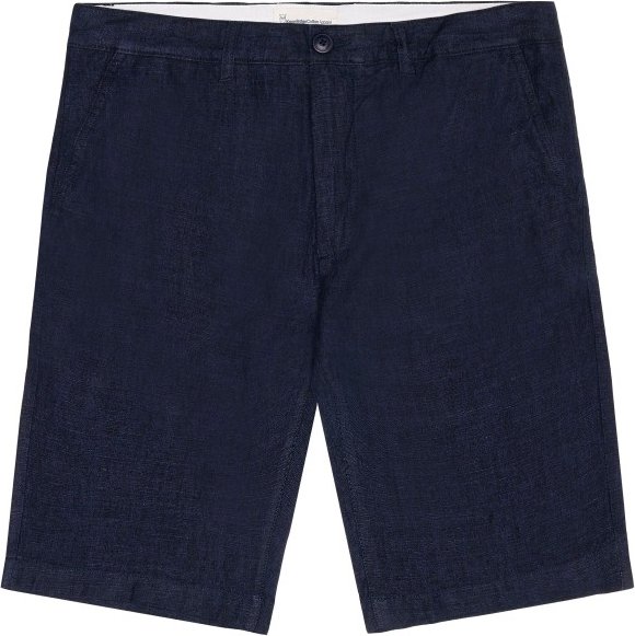 KnowledgeCotton Apparel - Chuck Regular Linen Shorts - Shorts Gr 28 blau
