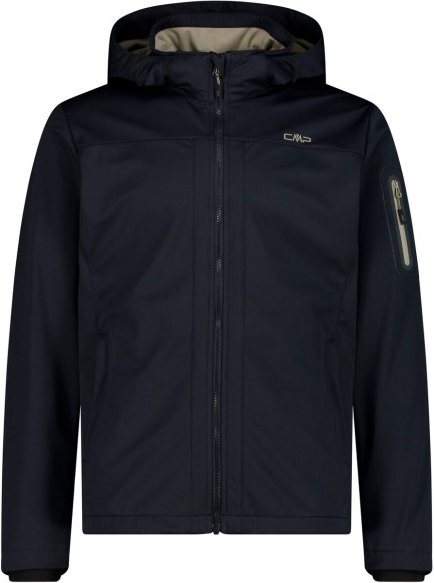 Thumbnail - CMP - Jacket Zip Hood Light Melange - Softshelljacke Gr 50 blau/schwarz